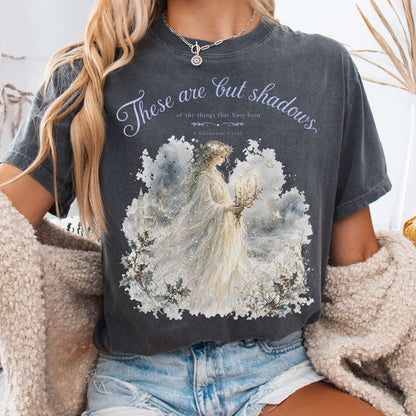 These Are But Shadows A Christmas Carol Charles Dickens Literary T-Shirt