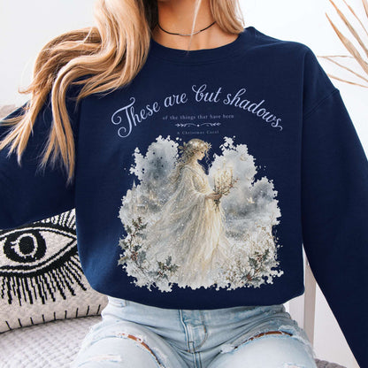 These Are But Shadows A Christmas Carol Charles Dickens Literary Crewneck Sweatshirt