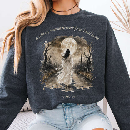 The Woman In White Wilkie Collins Literary Sweatshirt