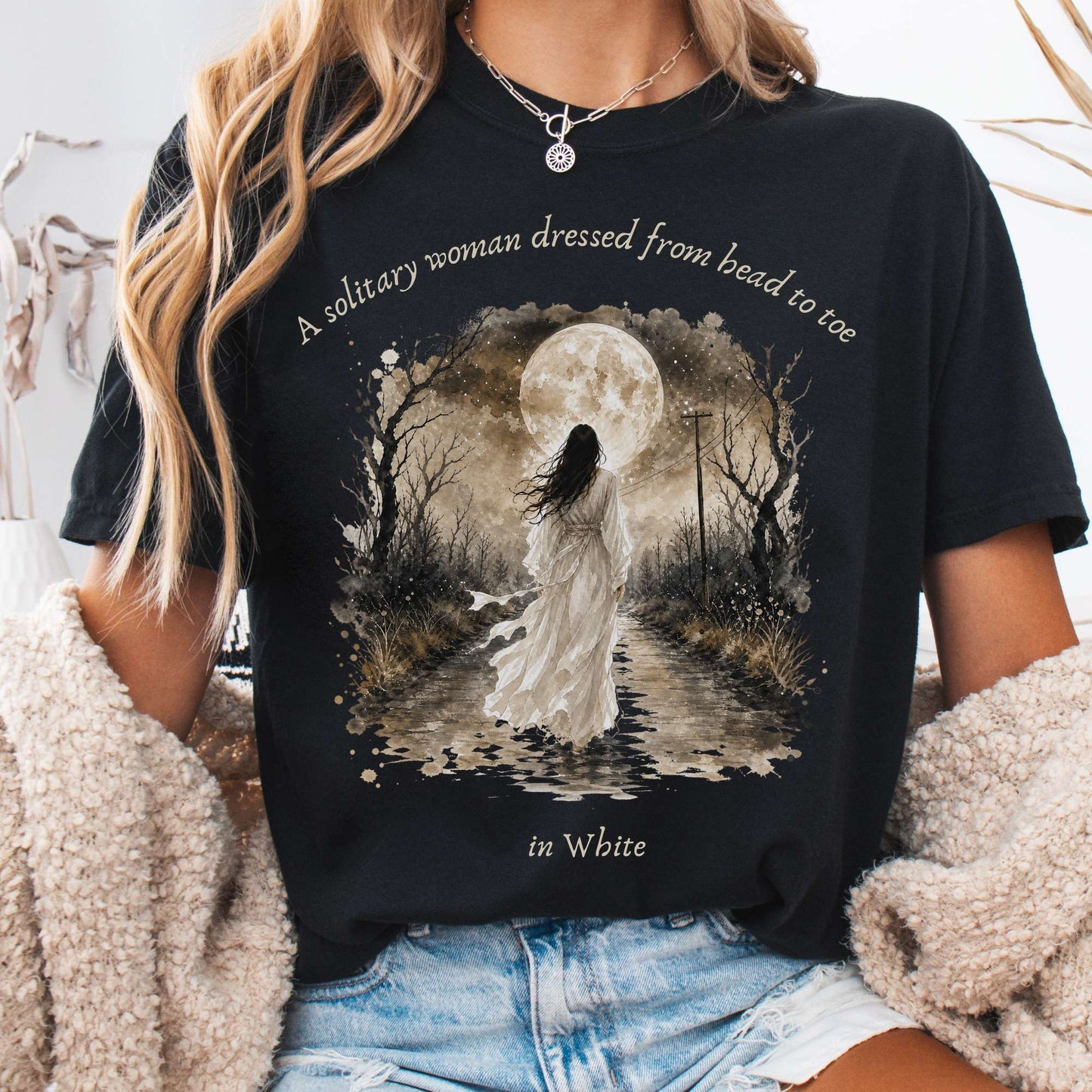 The Woman In White Wilkie Collins Literary T-Shirt