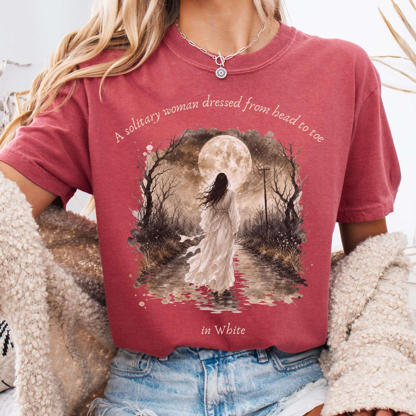 The Woman In White Wilkie Collins Literary T-Shirt