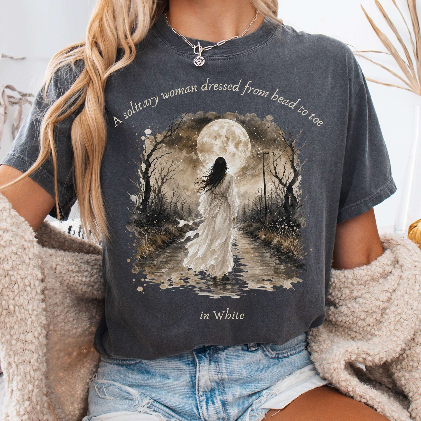 The Woman In White Wilkie Collins Literary T-Shirt