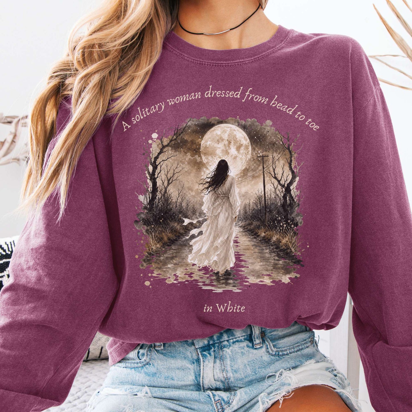 The Woman In White Wilkie Collins Literary Long Sleeve