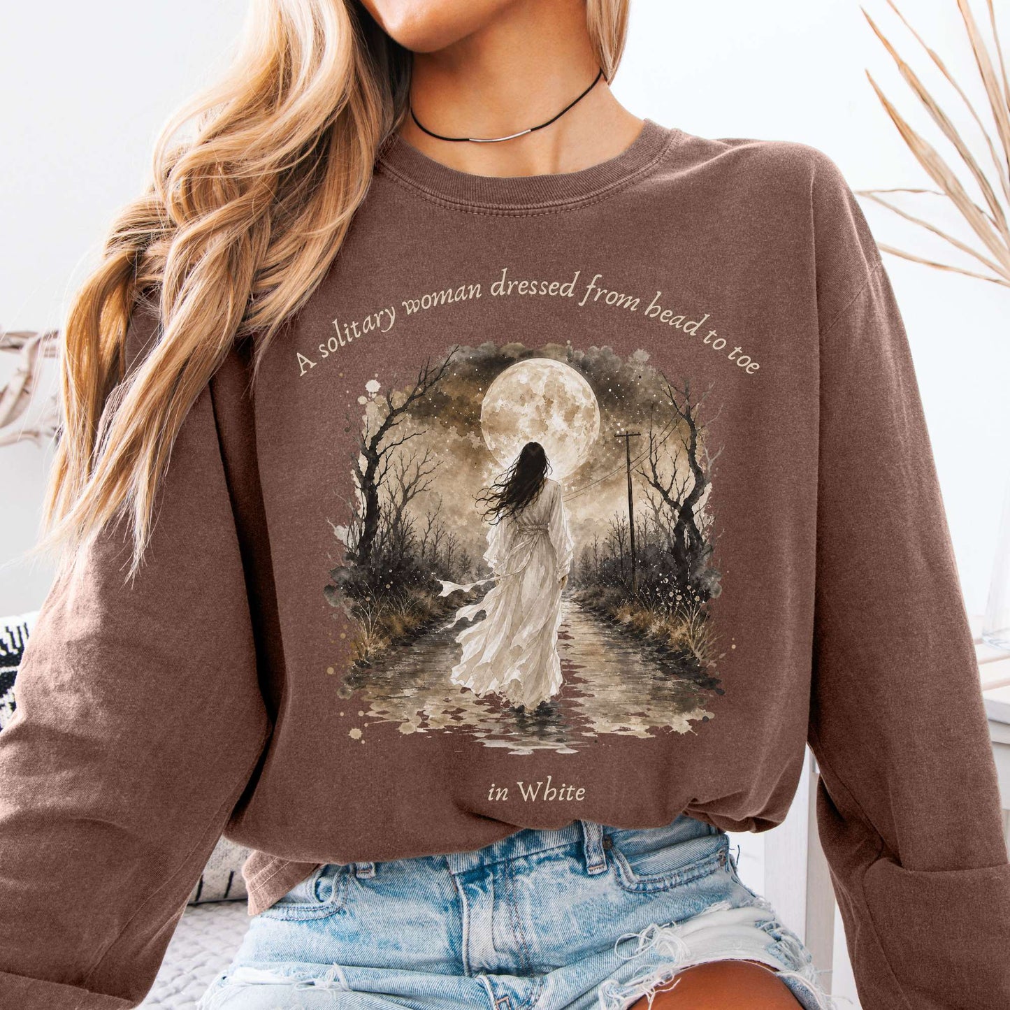 The Woman In White Wilkie Collins Literary Long Sleeve