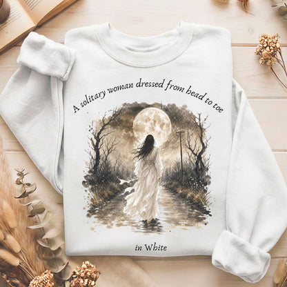 The Woman In White Wilkie Collins Literary Sweatshirt
