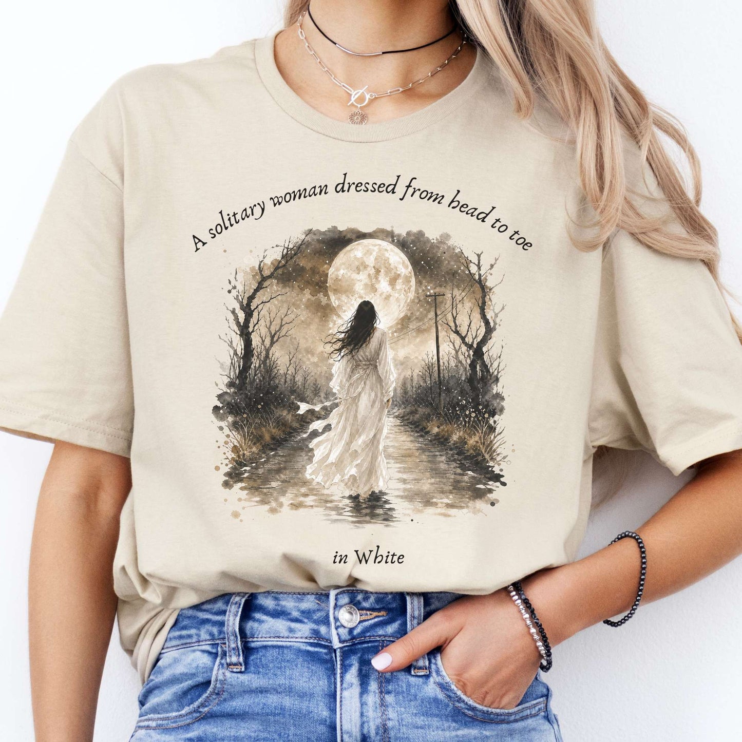 The Woman In White Wilkie Collins Literary T-Shirt