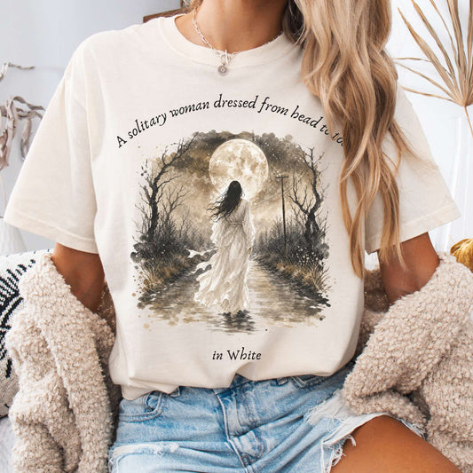 The Woman In White Wilkie Collins Literary T-Shirt