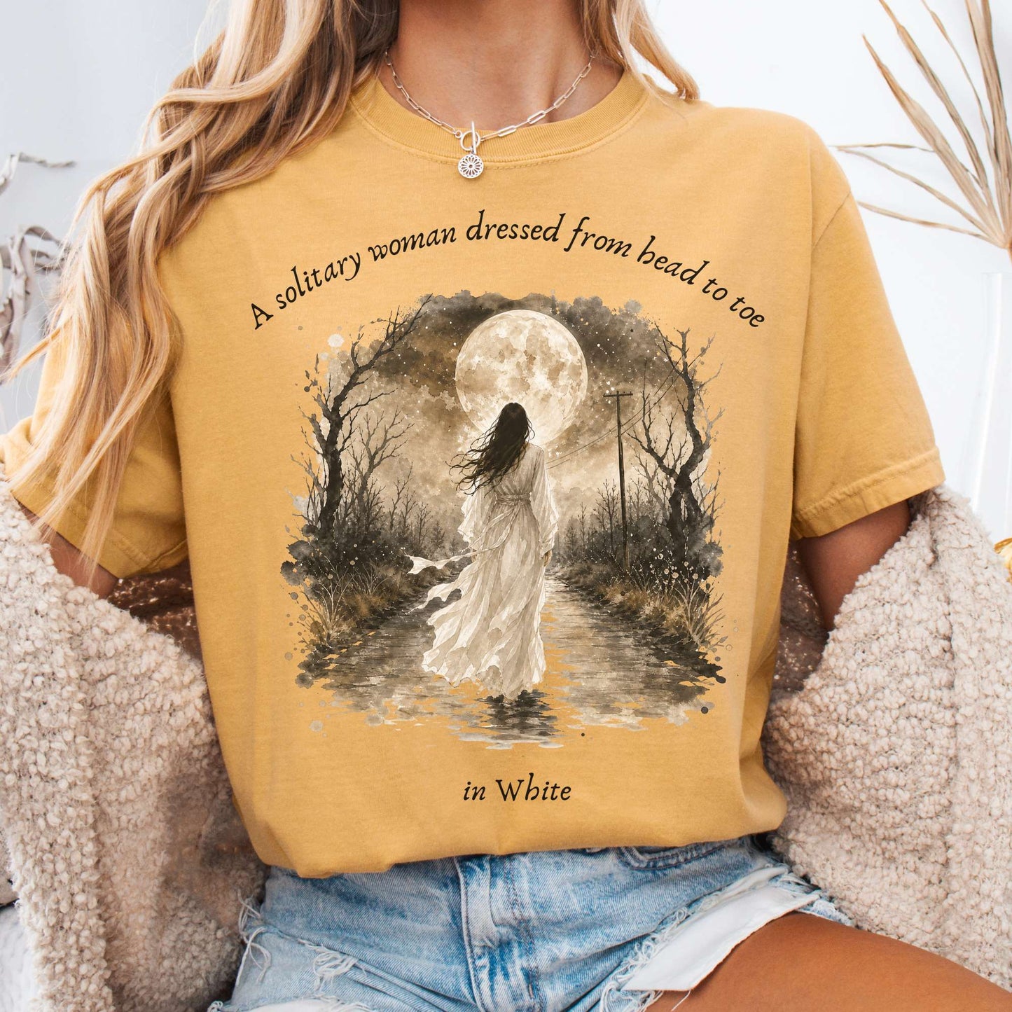 The Woman In White Wilkie Collins Literary T-Shirt
