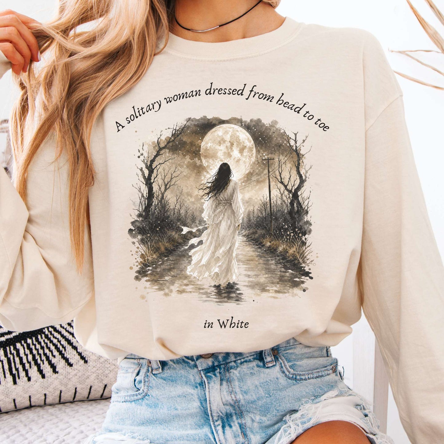 The Woman In White Wilkie Collins Literary Long Sleeve