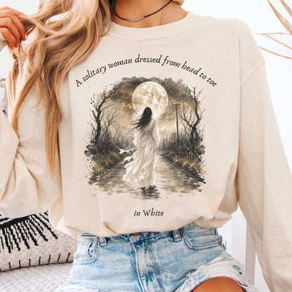 The Woman In White Wilkie Collins Literary Long Sleeve