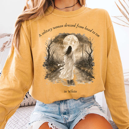 The Woman In White Wilkie Collins Literary Long Sleeve
