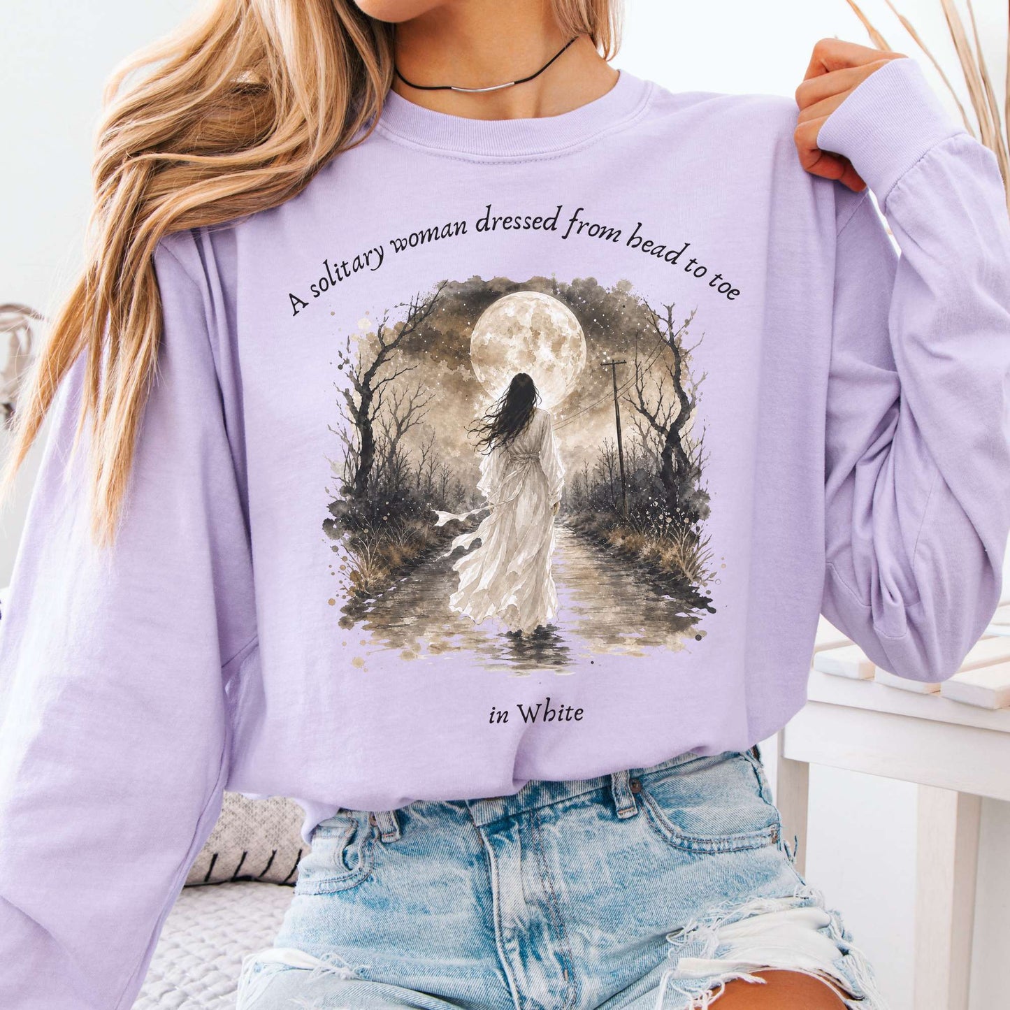 The Woman In White Wilkie Collins Literary Long Sleeve
