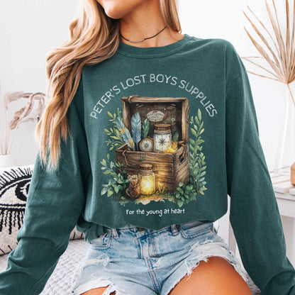 Peter's Lost Boys Supplies Peter Pan Long Sleeved Shirt