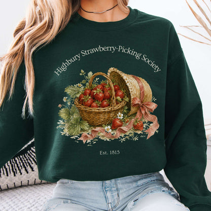 Highbury Strawberry-Picking Society Jane Austen Emma Literary Sweatshirt