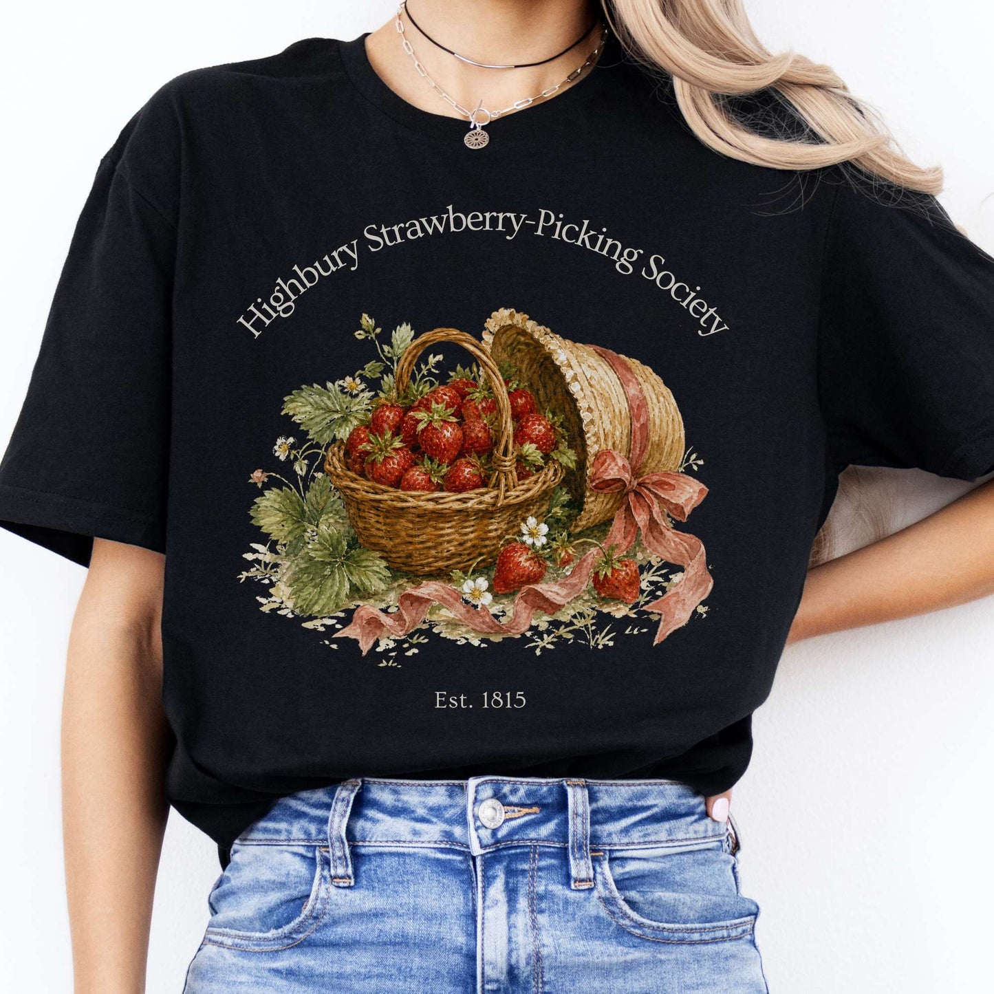 Highbury Strawberry-Picking Society Jane Austen Emma Literary T-Shirt