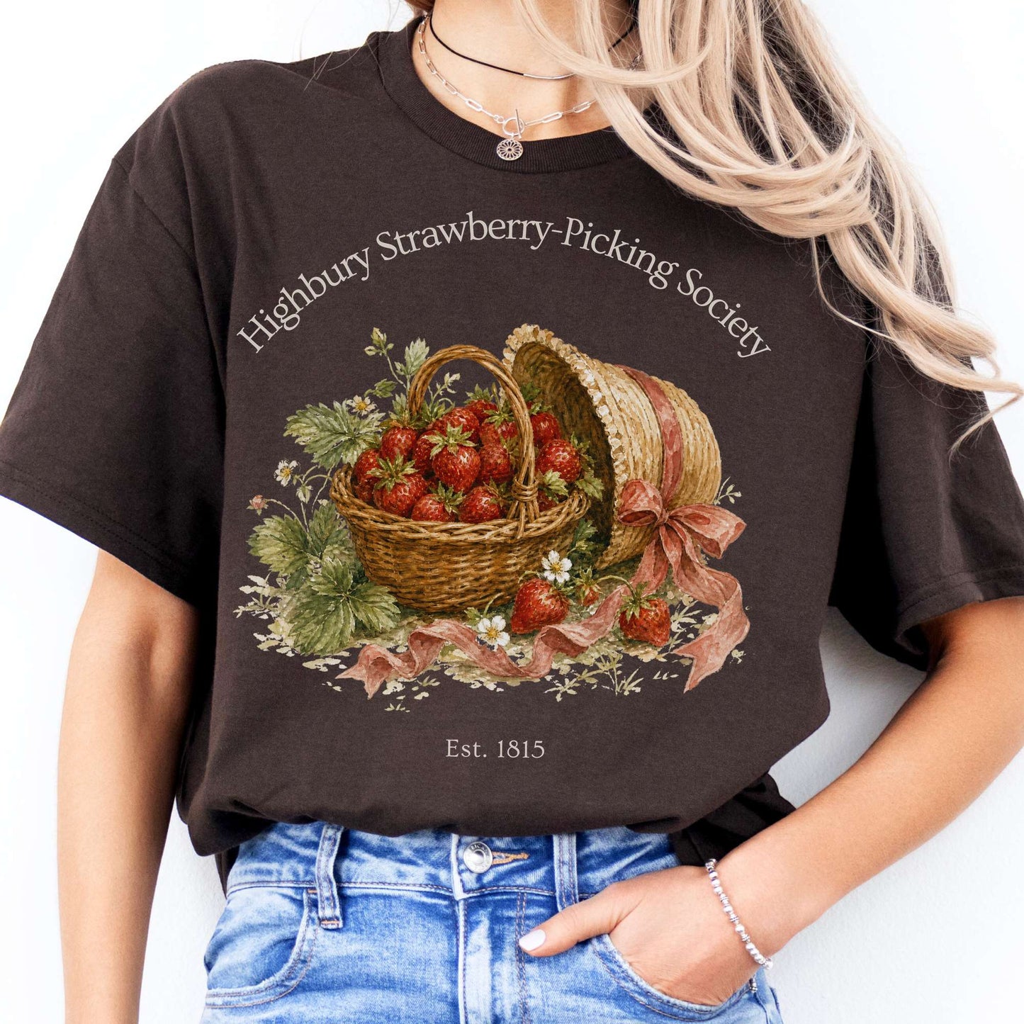 Highbury Strawberry-Picking Society Jane Austen Emma Literary T-Shirt