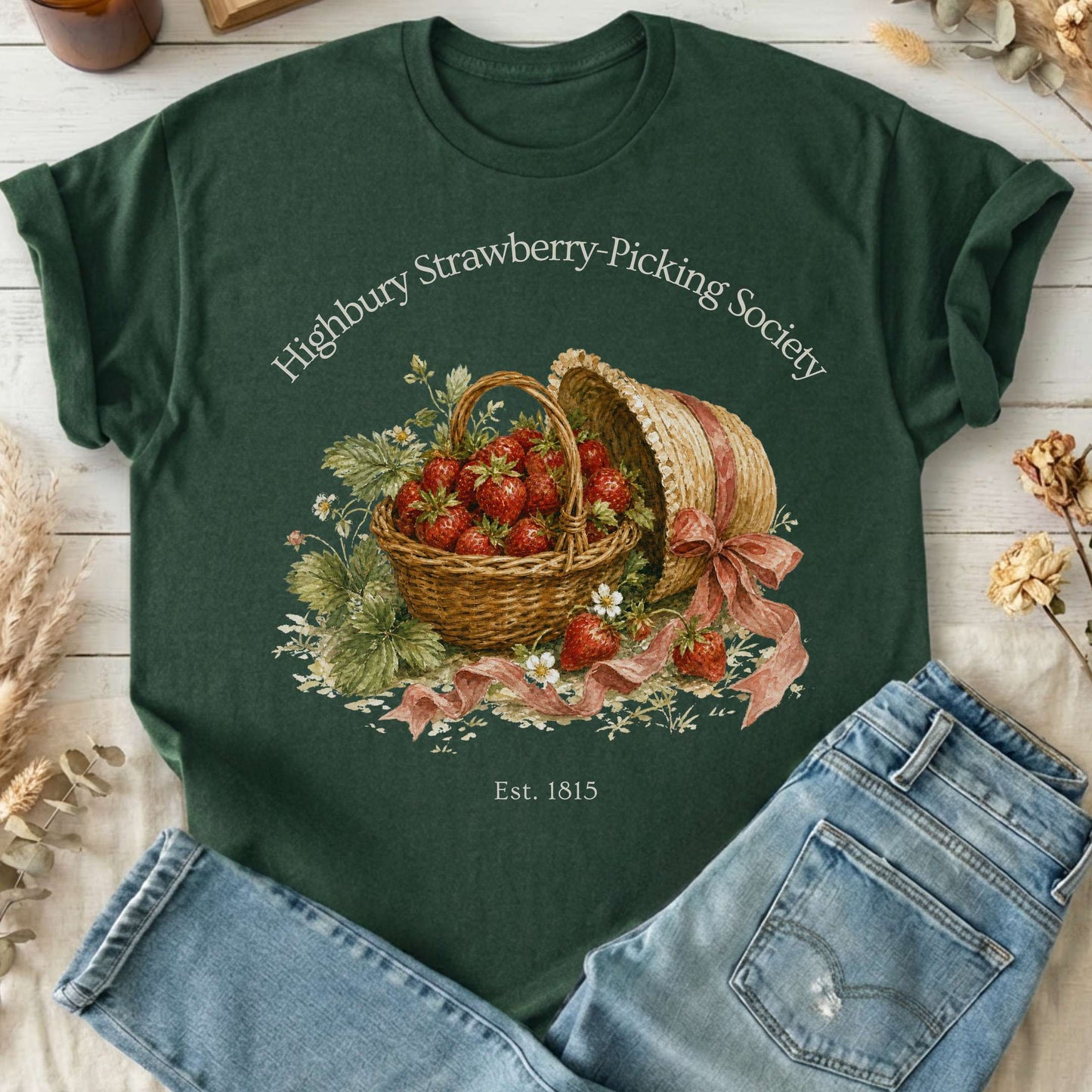 Highbury Strawberry-Picking Society Jane Austen Emma Literary T-Shirt