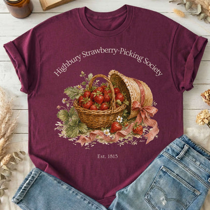 Highbury Strawberry-Picking Society Jane Austen Emma Literary T-Shirt