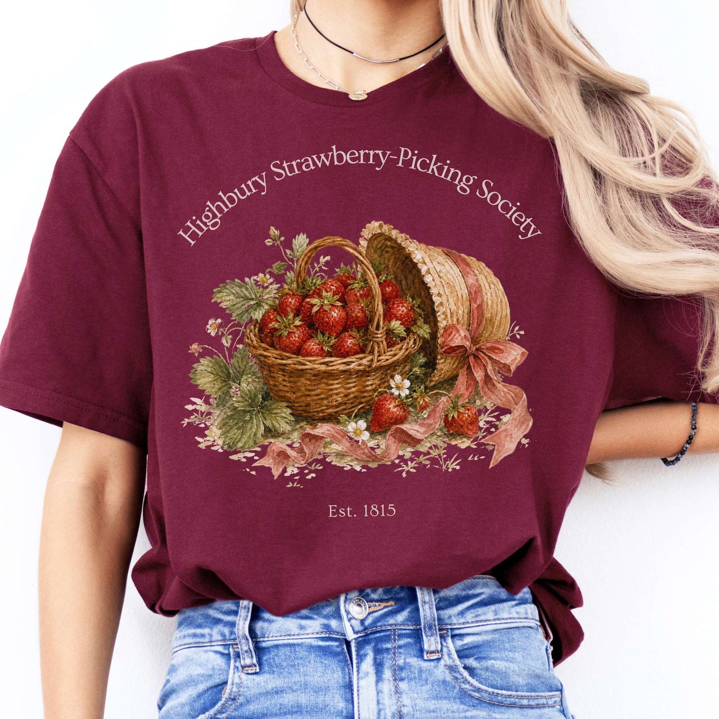 Highbury Strawberry-Picking Society Jane Austen Emma Literary T-Shirt