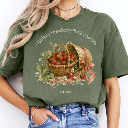 Highbury Strawberry-Picking Society Jane Austen Emma Literary T-Shirt