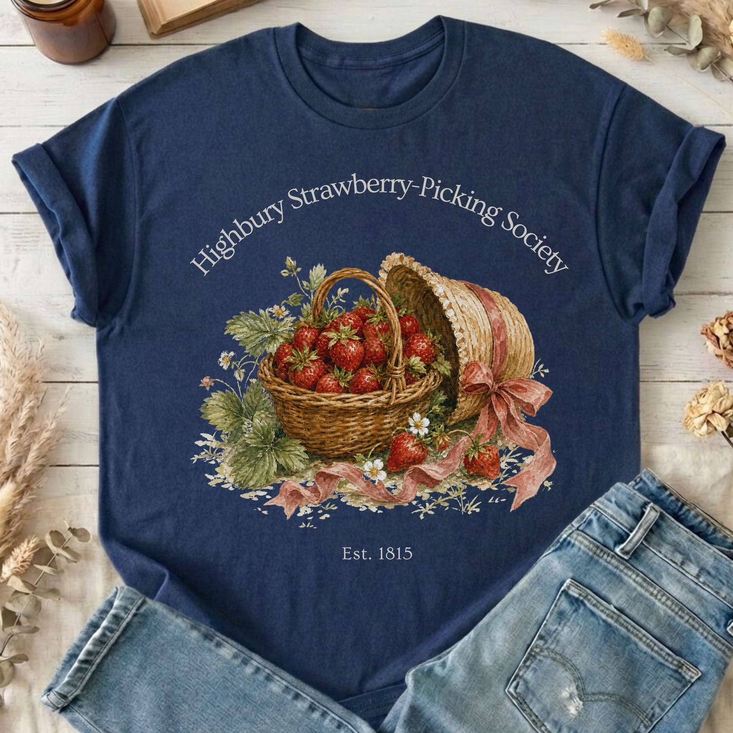 Highbury Strawberry-Picking Society Jane Austen Emma Literary T-Shirt