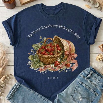 Highbury Strawberry-Picking Society Jane Austen Emma Literary T-Shirt