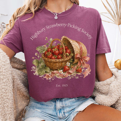Highbury Strawberry-Picking Society Jane Austen Emma Literary T-Shirt