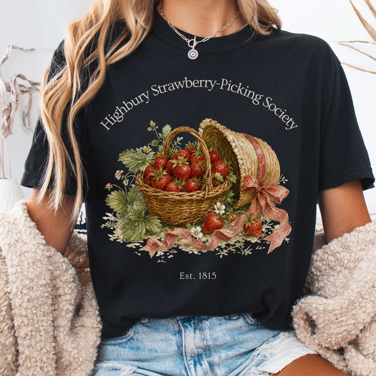 Highbury Strawberry-Picking Society Jane Austen Emma Literary T-Shirt