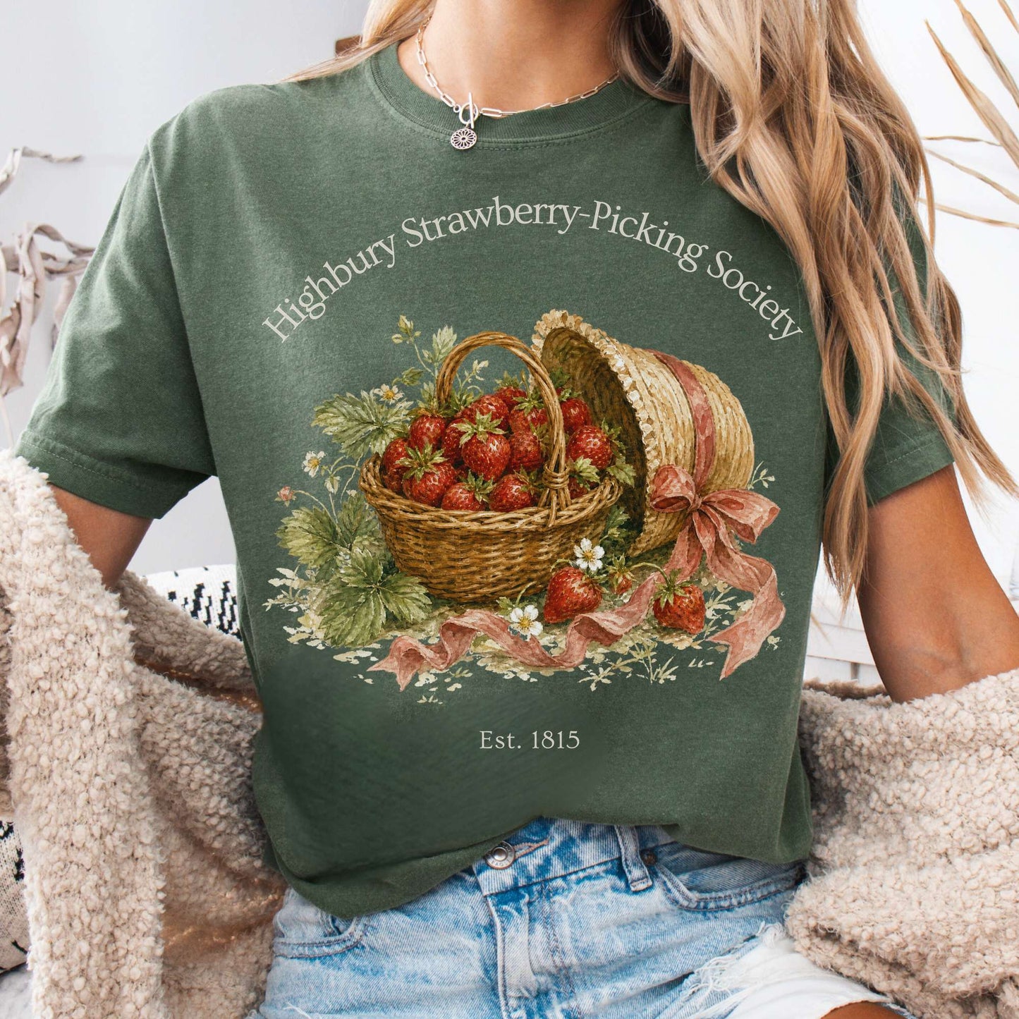 Highbury Strawberry-Picking Society Jane Austen Emma Literary T-Shirt