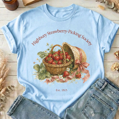Highbury Strawberry-Picking Society Jane Austen Emma Literary T-Shirt
