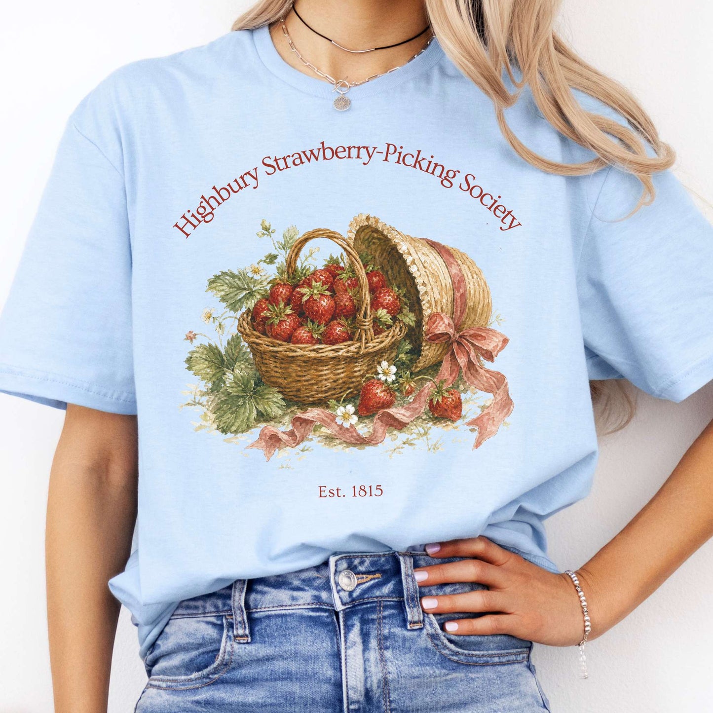 Highbury Strawberry-Picking Society Jane Austen Emma Literary T-Shirt