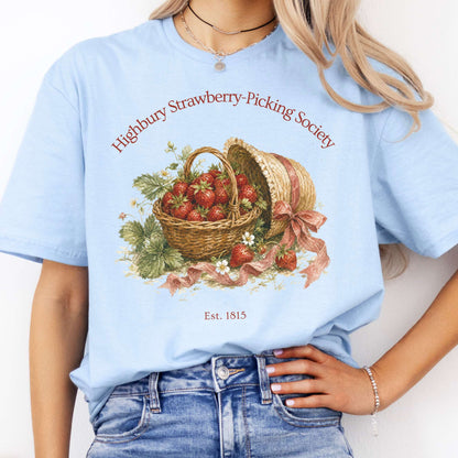 Highbury Strawberry-Picking Society Jane Austen Emma Literary T-Shirt