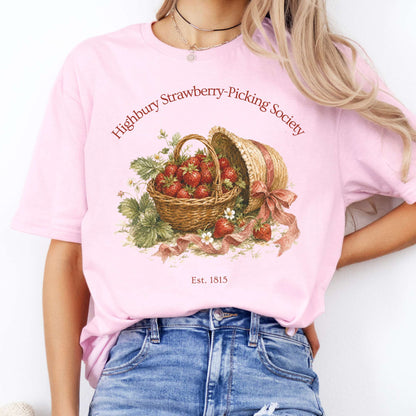 Highbury Strawberry-Picking Society Jane Austen Emma Literary T-Shirt