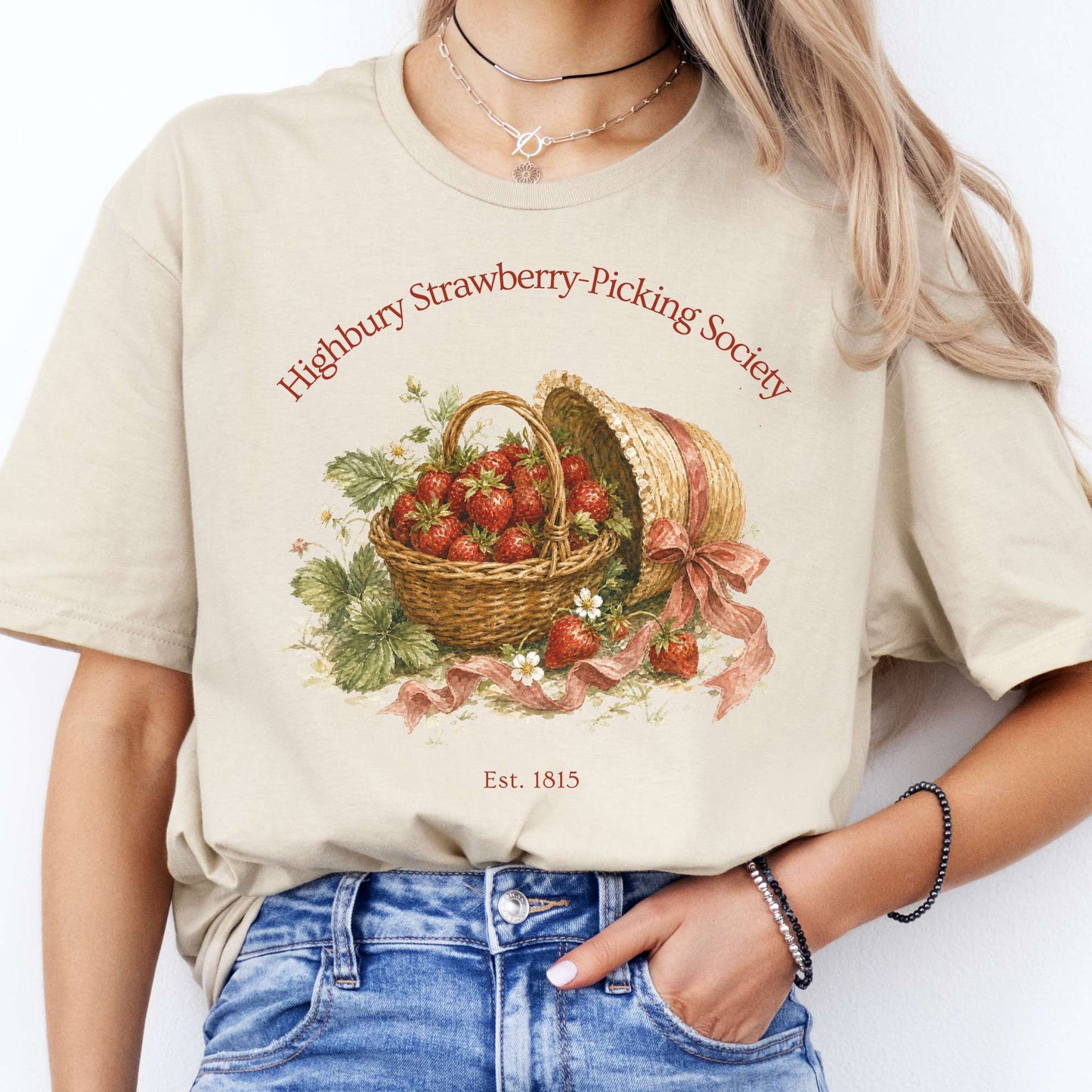 Highbury Strawberry-Picking Society Jane Austen Emma Literary T-Shirt