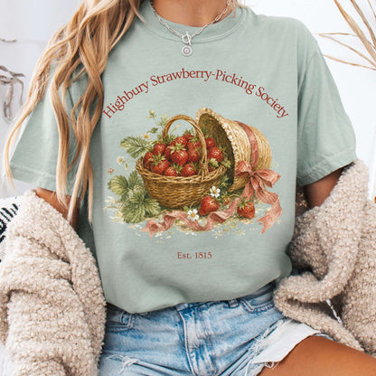 Highbury Strawberry-Picking Society Jane Austen Emma Literary T-Shirt