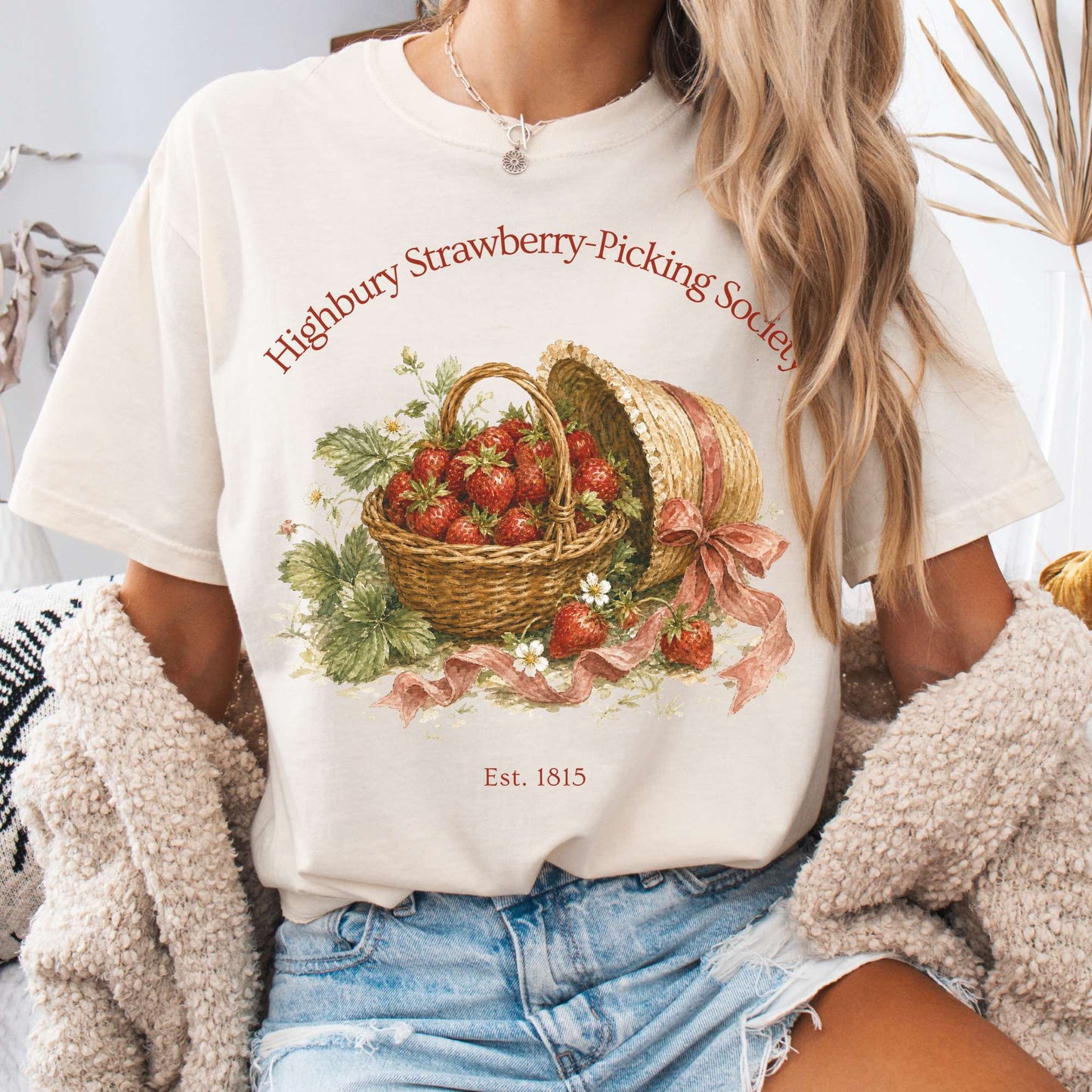 Highbury Strawberry-Picking Society Jane Austen Emma Literary T-Shirt