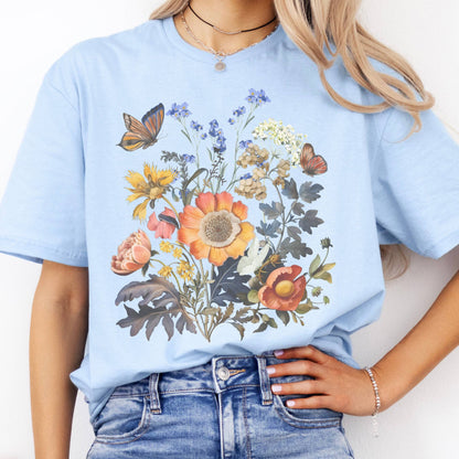 T-Shirts Bright Wildflower T-Shirt The Mystic Eden