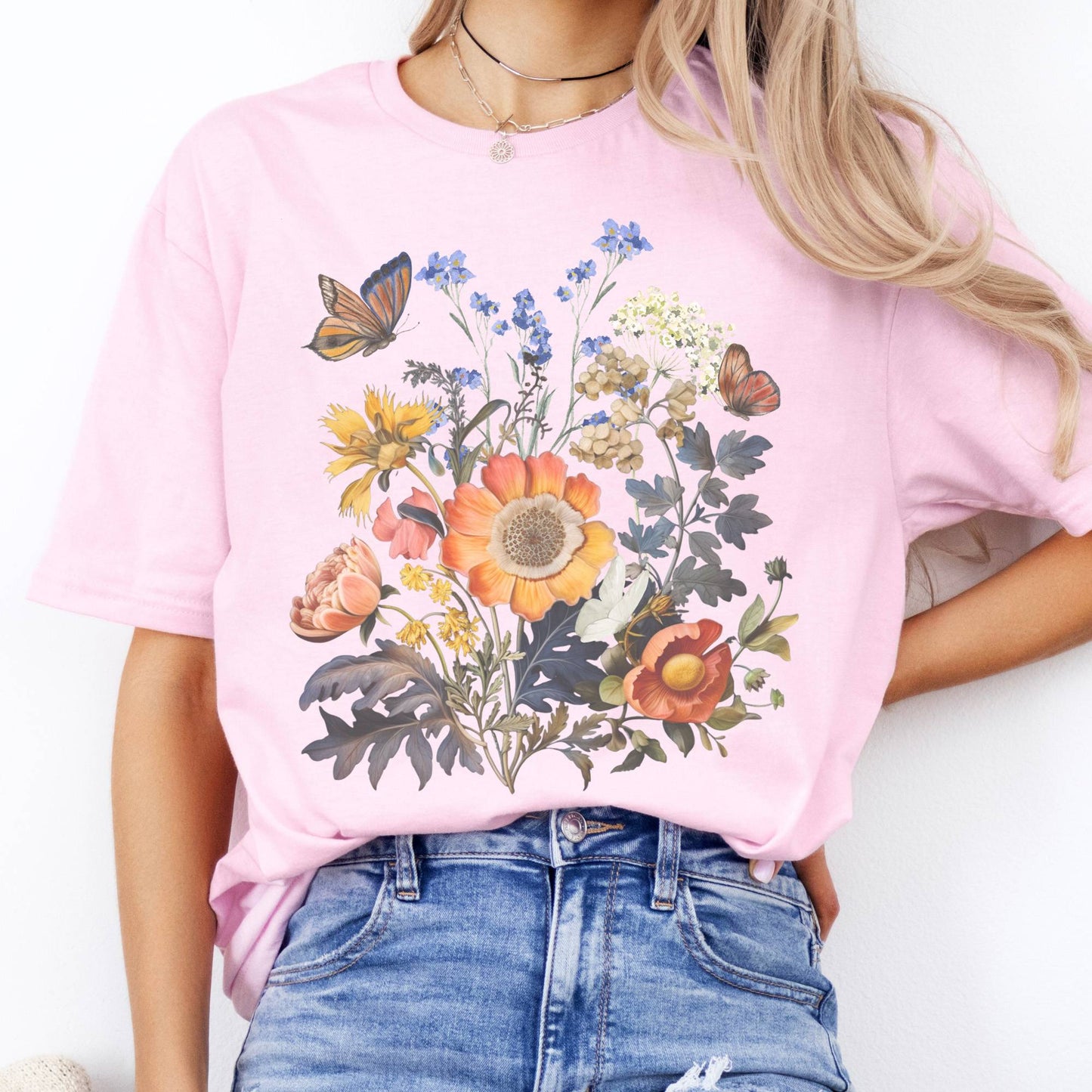 T-Shirts Bright Wildflower T-Shirt The Mystic Eden