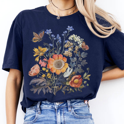 T-Shirts Bright Wildflower T-Shirt The Mystic Eden