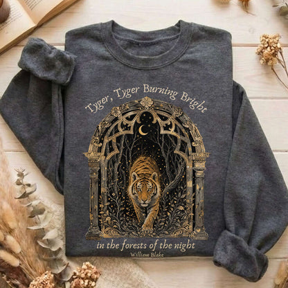 Tyger, Tyger Burning Bright William Blake Literary Sweatshirt