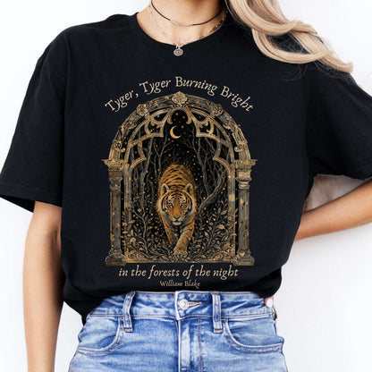 Tyger, Tyger Burning Bright William Blake Literary T-Shirt