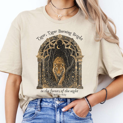 Tyger, Tyger Burning Bright William Blake Literary T-Shirt