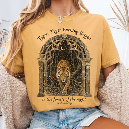 Tyger, Tyger Burning Bright William Blake Literary T-Shirt