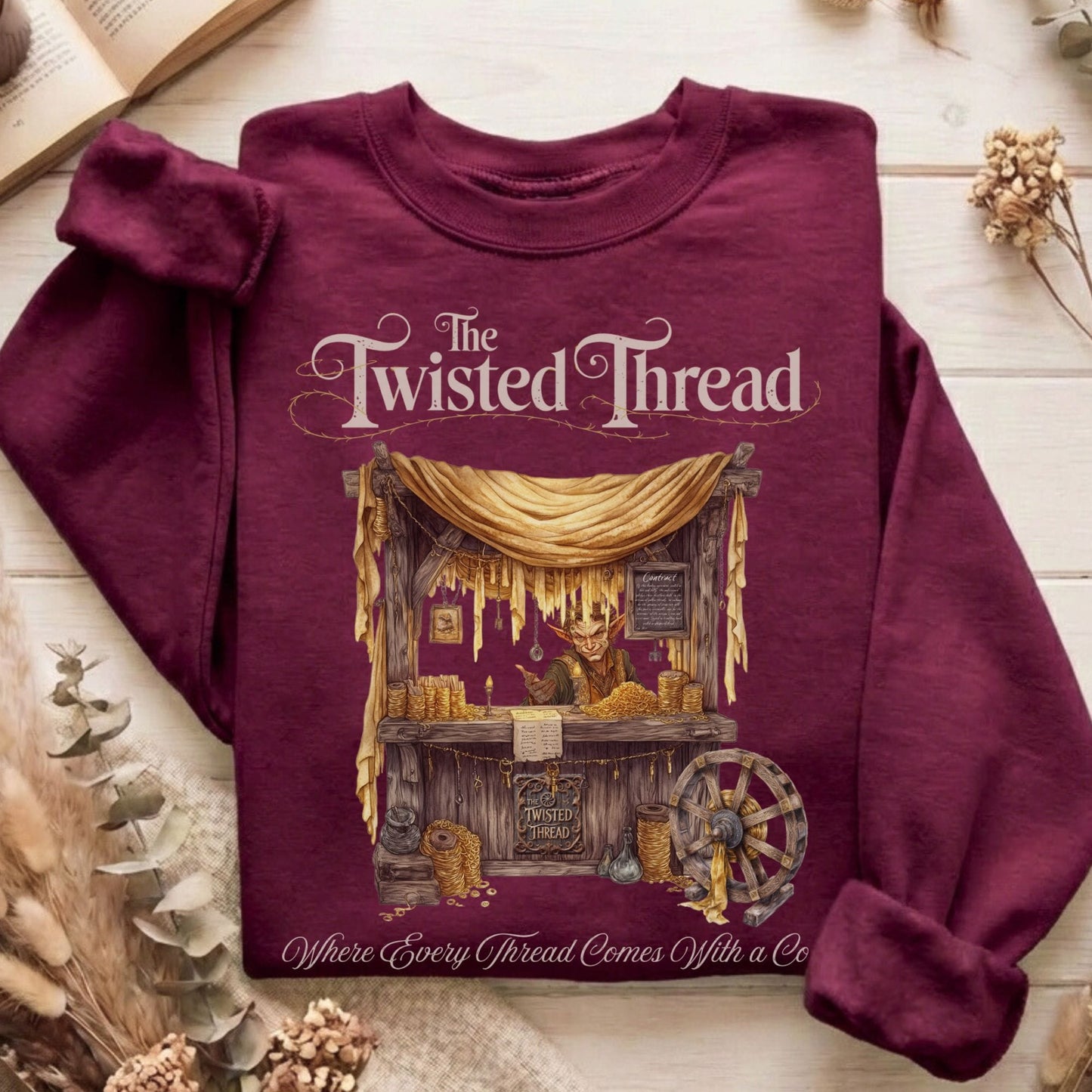 Sweatshirt Maroon / S Design 182 Sweatshirt The Mystic Eden