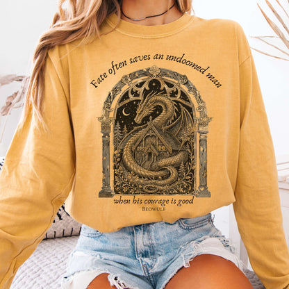 Where His Courage Is Good Beowulf Literary Long Sleeve