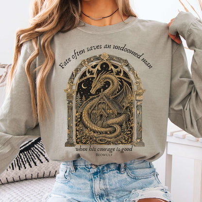 Where His Courage Is Good Beowulf Literary Long Sleeve