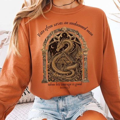 Where His Courage Is Good Beowulf Literary Long Sleeve