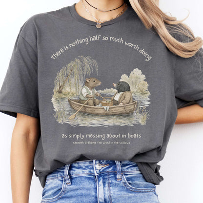 Nothing Half So Much Worth Doing The Wind in the Willows Literary T-Shirt