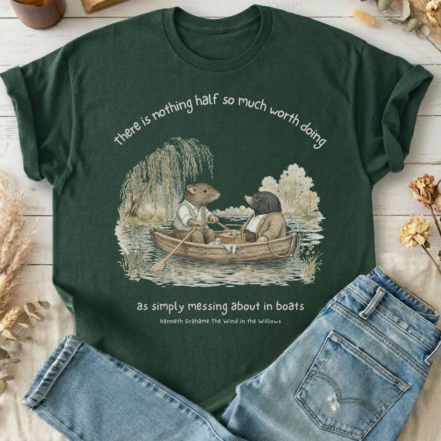 Nothing Half So Much Worth Doing The Wind in the Willows Literary T-Shirt