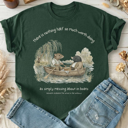 Nothing Half So Much Worth Doing The Wind in the Willows Literary T-Shirt